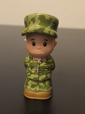 Rare Little People Military Hero Army Slim Figure